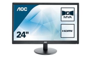 AOC 24″ Basic-line M2470SWH 2x HDMI + Speakers Monitors