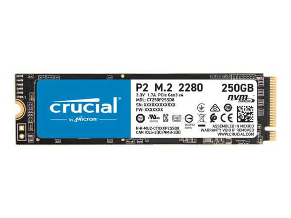 Crucial P2 (250 GB) Internal SSD's